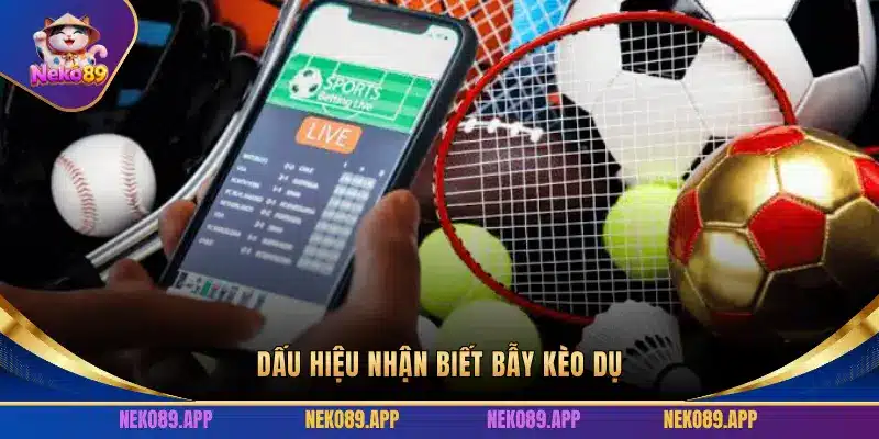 DẤU HIỆU NHẬN BIẾT BẪY KÈO DỤ