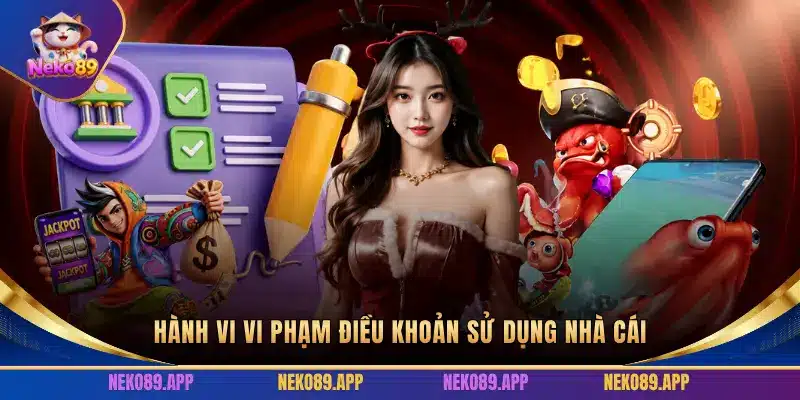 HÀNH VI VI PHẠM ĐIỀU KHOẢN SỬ DỤNG NHÀ CÁI