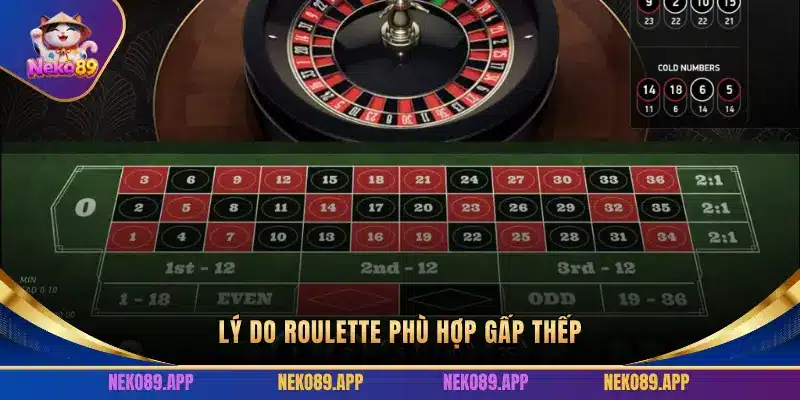 LÝ DO ROULETTE PHÙ HỢP GẤP THẾP