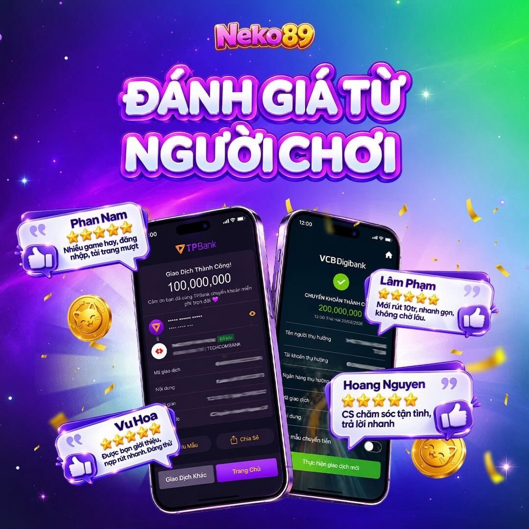 Neko89 đang tổng hợp đánh giá thực tế từ người chơi. - neko89.app