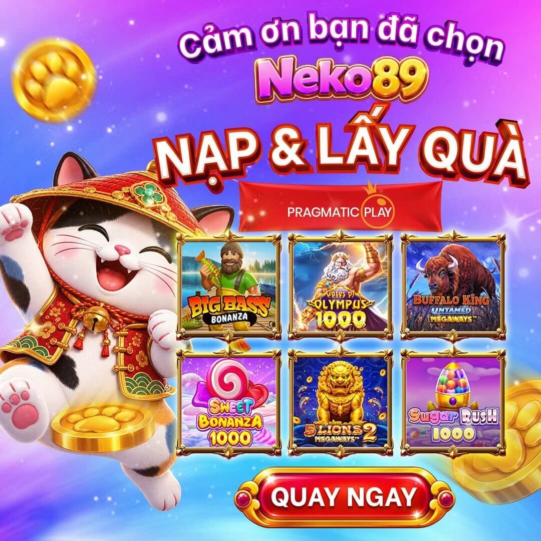 Nạp tiền và nhận quà từ nhà phát hành Pragmatic Play. - neko89.app