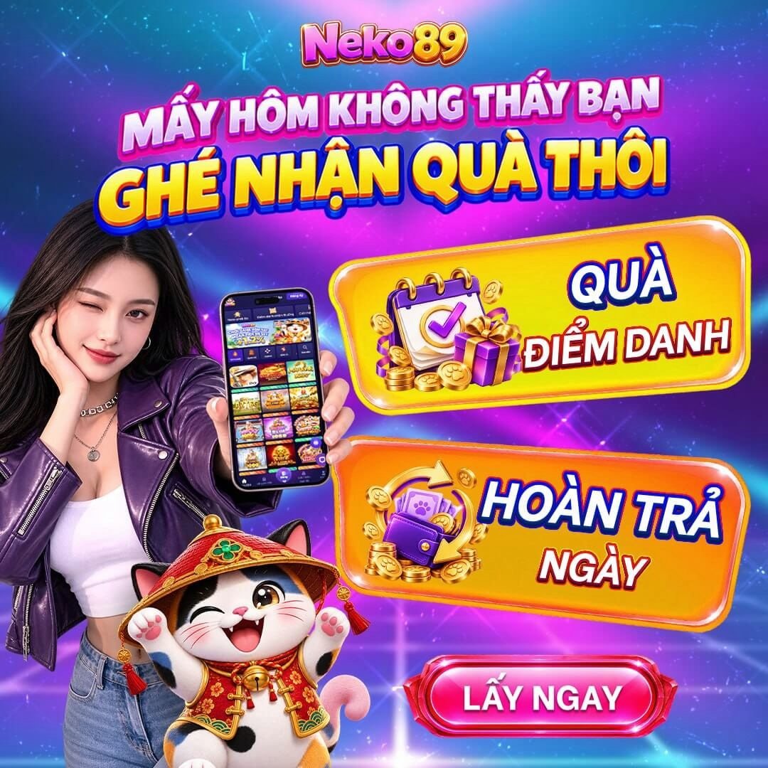Điểm danh nhận quà và hoàn trả ngày được cộng chung một mục. - neko89.app